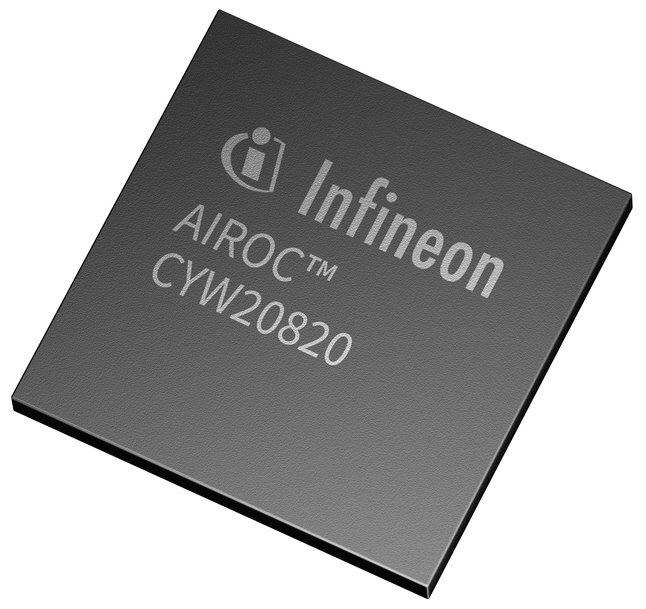 Infineon adds the AIROC™ CYW20820 Bluetooth® & Bluetooth® LE system on chip for flexibility, low power, and high-performance connectivity